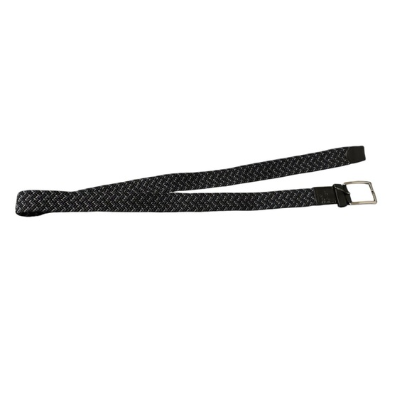 Men's Leather Belt made in Dominican Republic bungee cord, blue, black, grey - Picture 2 of 5